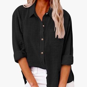 Black Linen Shirt